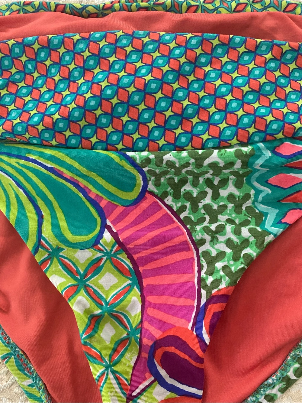 Trina Turk Multicolor Floral Tankini Bikini Set - Picture 5 of 9